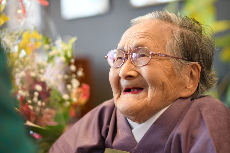 100歳の表彰式